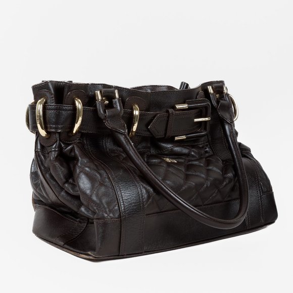 Burberry Prorsum Dark Brown Leather Beaton Bag - Picture 2 of 13